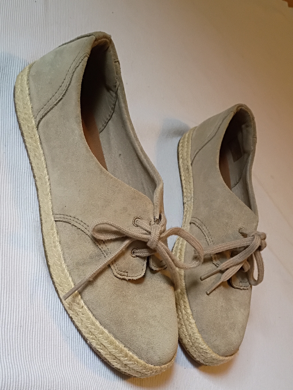 Clarks Collection Women's Suede Espadrille Sneaker Flats